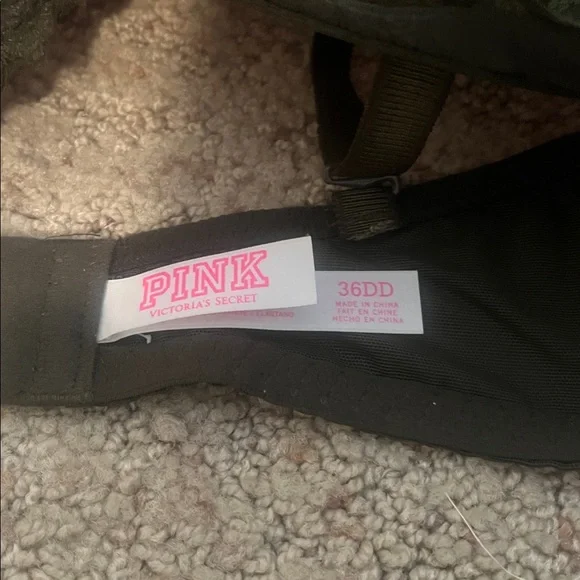 PINK Victoria's Secret army green Lace Bra - Picture 4 of 4